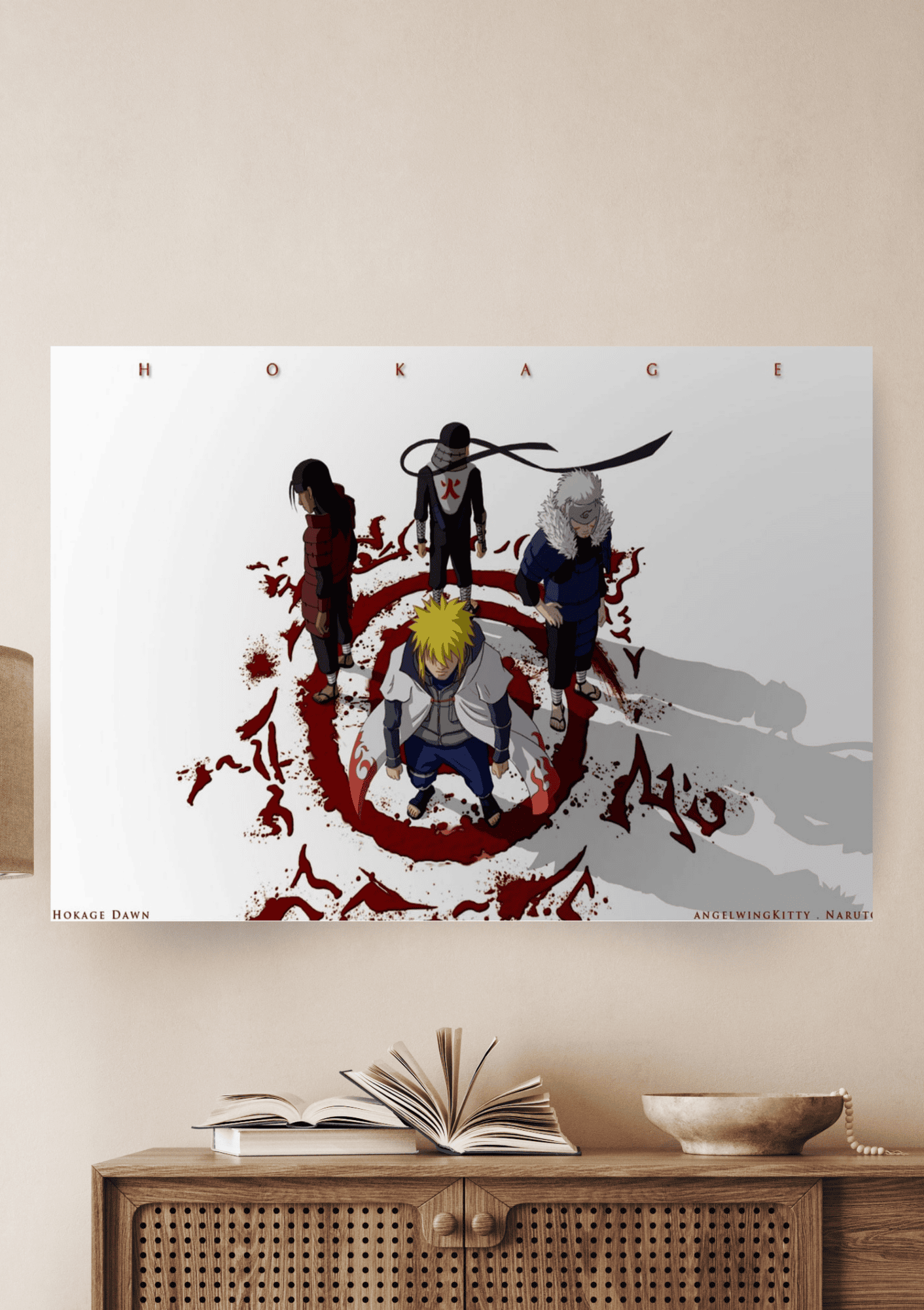 Four Hokage || Naruto Poster