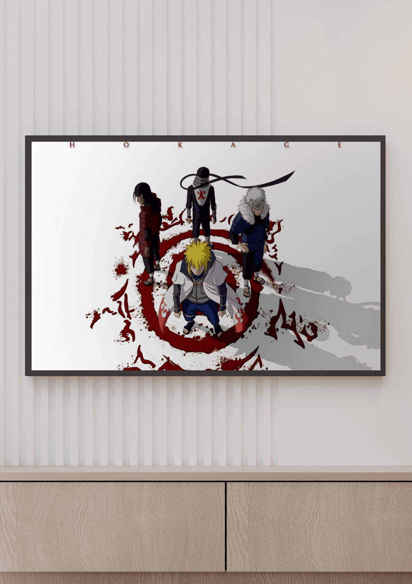 Four Hokage || Naruto Poster
