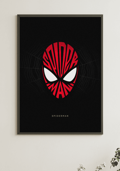 Spiderman typography || Marvel Poster